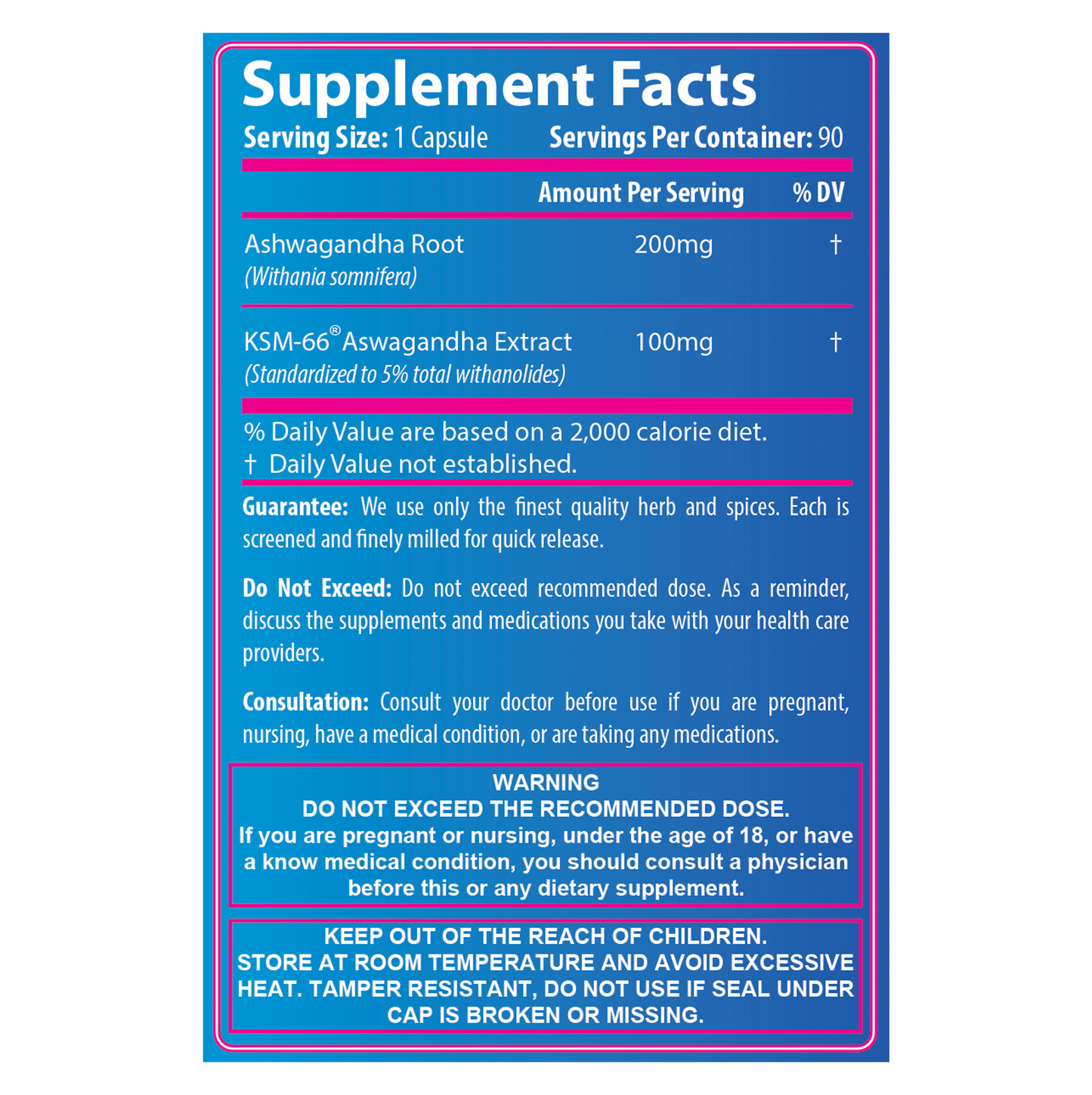 Ashwagandha 300mg - 90 caps