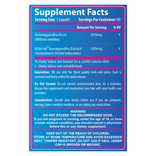 Ashwagandha 300mg - 90 caps