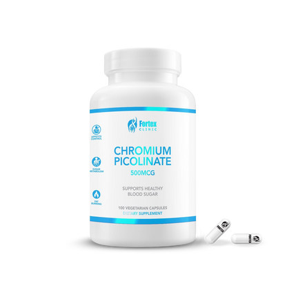 Picolinato de Cromo - 500mcg - 100 caps